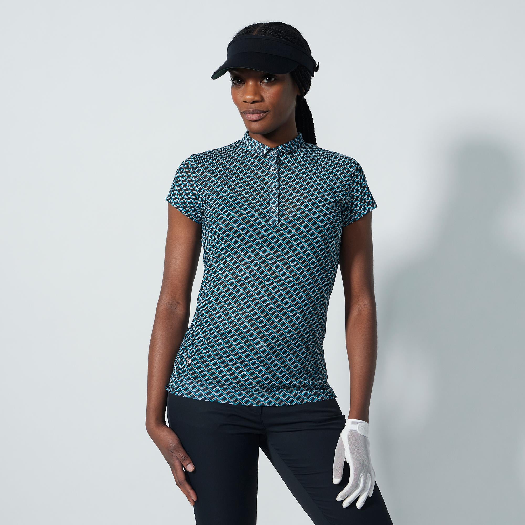 Daily Sports Valente Ladies Golf Polo Shirt Geo Tribe